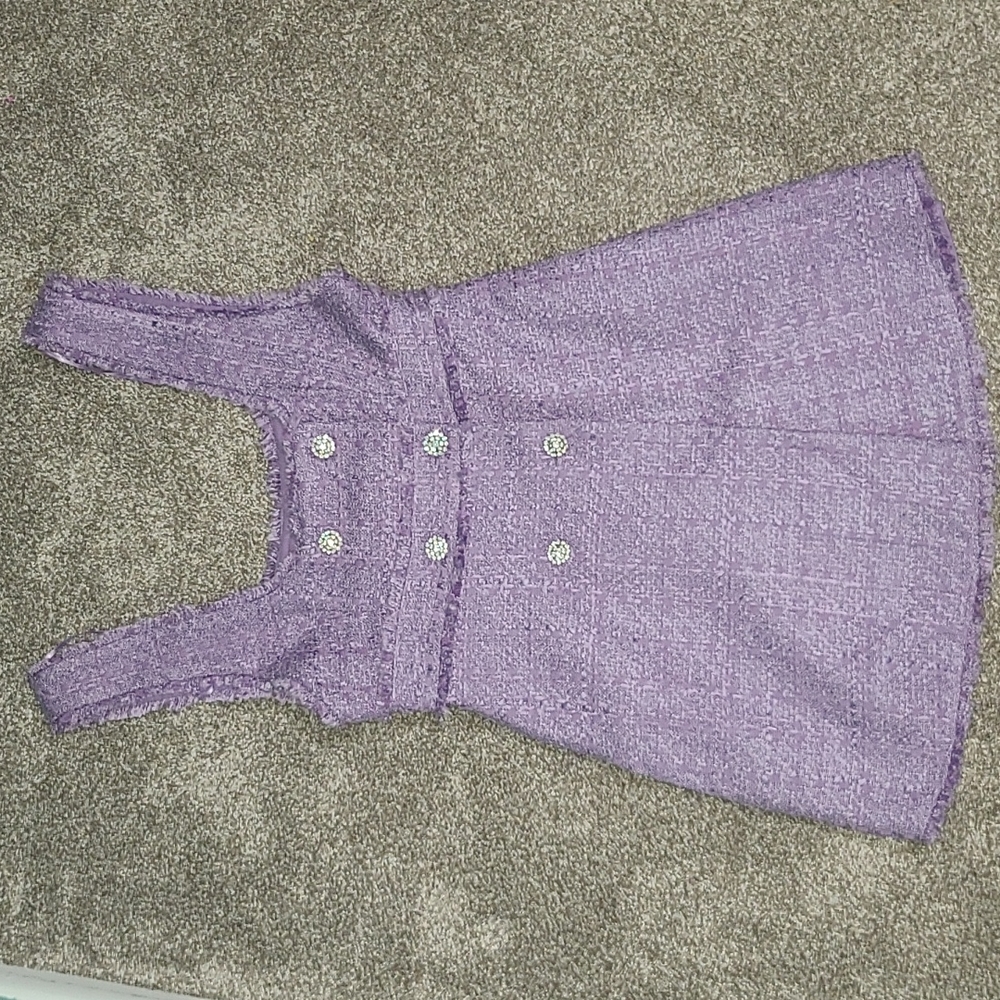 Stunning Zara Purple Tweed Dress NWT Size S